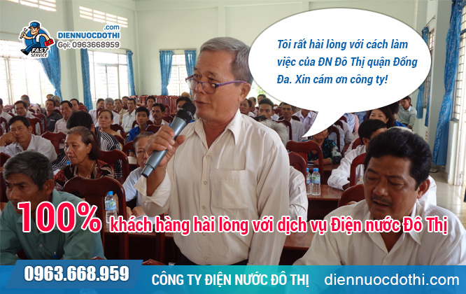 Khách hàng quận Đống Đa hài lòng với dịch vụ sửa điện nước mà Điện nước Đô Thị mang lại Khách hàng quận Đống Đa hài lòng với dịch vụ sửa điện nước mà Điện nước Đô Thị mang lại