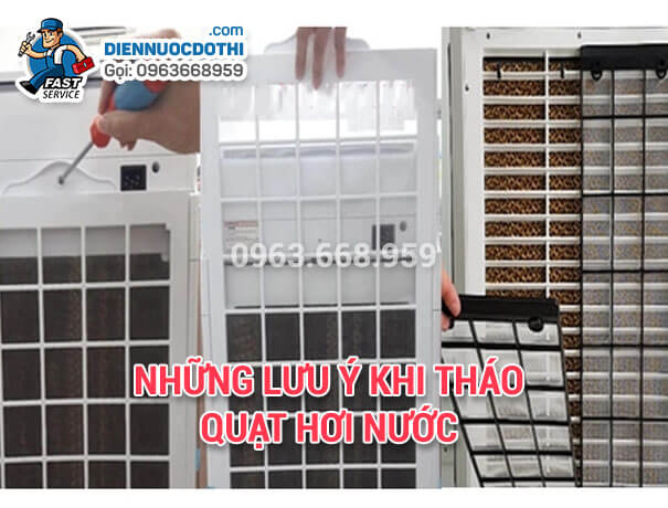 Những lưu ý khi tháo quạt hơi nước Những lưu ý khi tháo quạt hơi nước